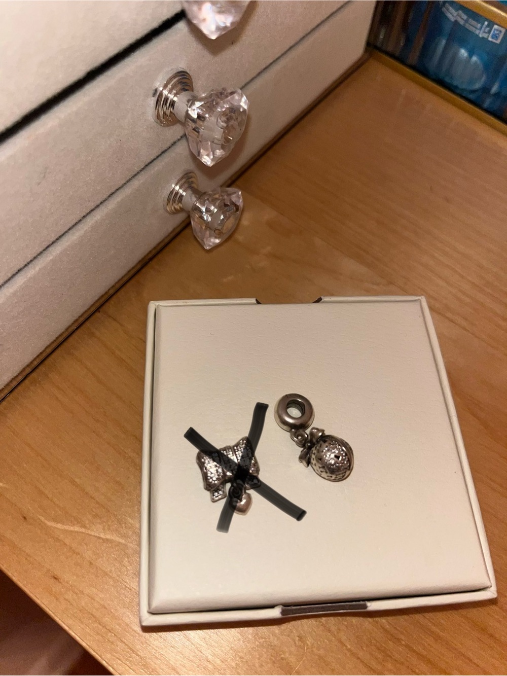 Pandora Silver Tone Heart & Filigree Charm Set - Women Jewelry
